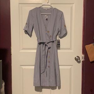 HYFVE striped button down dress